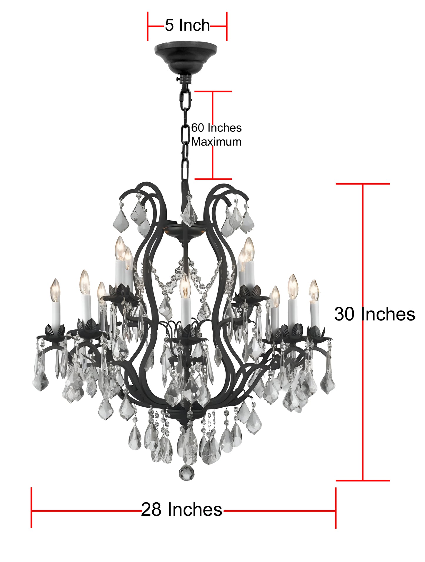 Wrought iron Chandelier