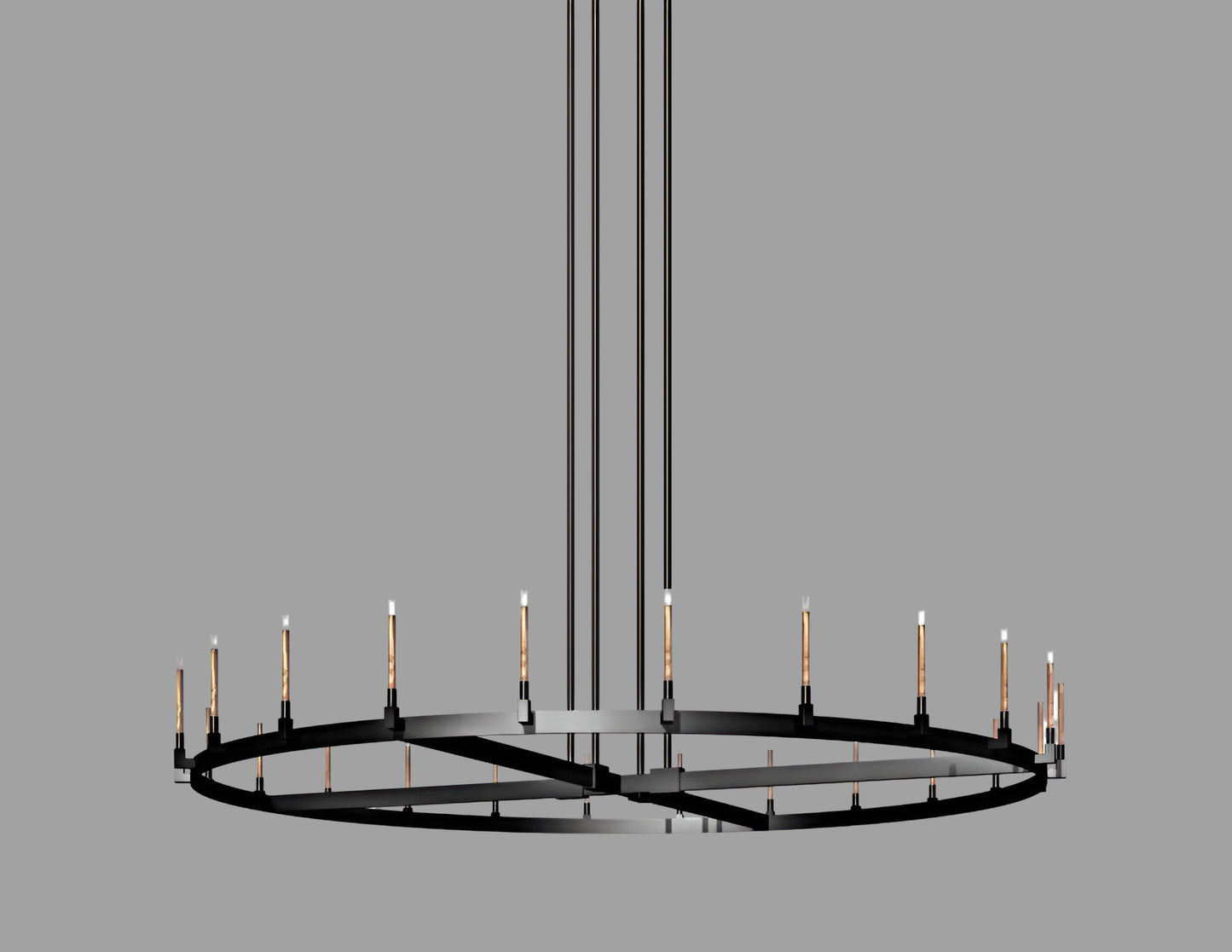 Corsica Round Chandelier 84” Vintage Barn Metal Chandelier Chandeliers Industrial Loft Rustic Lighting Great for the Living Room, Dining Room, Foyer and Entryway, Family Room, and more!