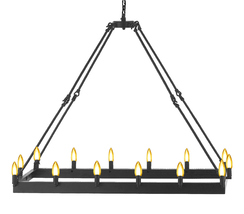 rustic wrought iron chandelier
