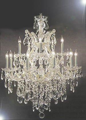 Crystal Chandelier Lighting - Chandeliers, H30" x W28