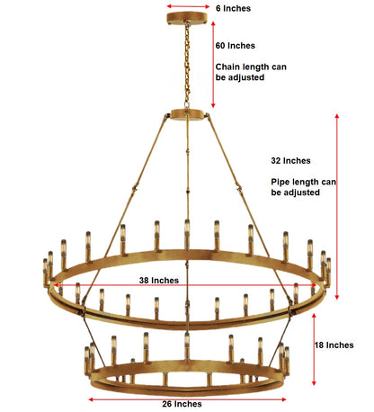 Elevate your décor with the majestic Castile Chandelier, exuding rustic charm and sophistication. Crafted from premium wrought iron, our chandeliers boast unparalleled durability and appeal. Illuminate your home with the warm glow of vintage barn metal, adding a touch of rustic charm to any setting. Transform your space today with our exquisite selection