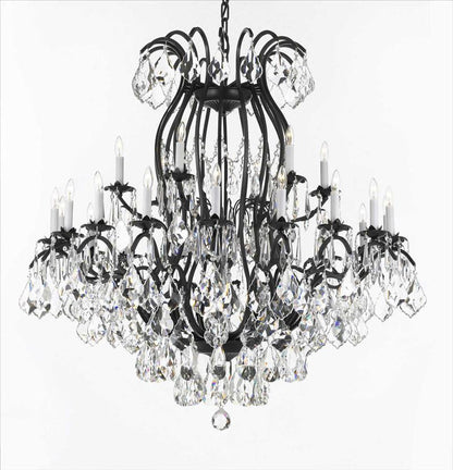 Rod iron and crystal chandeliers chandelier large with crystals wrought extra