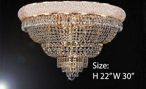 Cyrstal Empire Flush Chandelier